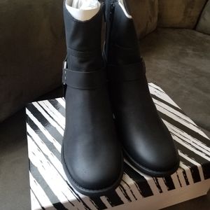 Black Bike Boots New Never worn size 8.5